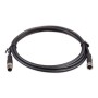 Cable con conector circular M8 1m 2 unidades macho/hembra de 3 polos